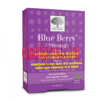 New Nordic blue berry strong 120coated tablets