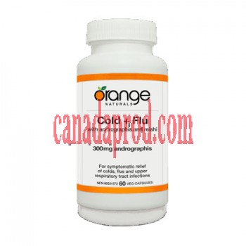 Orange Cold+Flu With Andrographis And Resists 500mg 60vegetable capsules