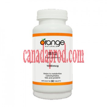 Orange Vitamin B12 High Potency 1000mcg 90tablets
