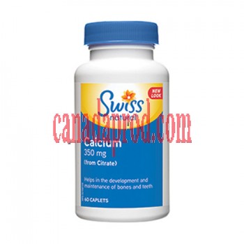 Swissnatural Calcium 350mg (from Citrate)60caplets