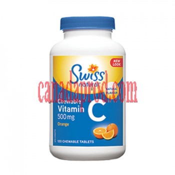 Swiss Naturals Vitamin C Orange Chew 500mg 120 tablets