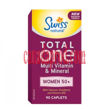 Swiss Natural Total One Multi Vitamin & Mineral Women 50+ 90 caplets.