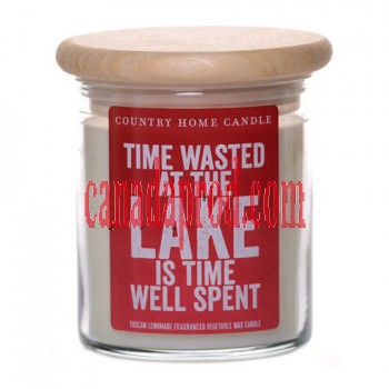 Time Wasted at the Lake is Time Well Spent Candle 8oz