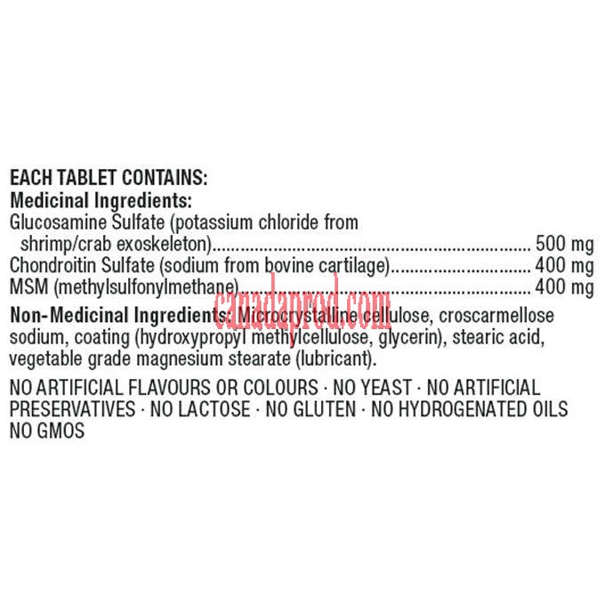 Kirkland Signature Glucosamine, Chondroitin and MSM 300tablets