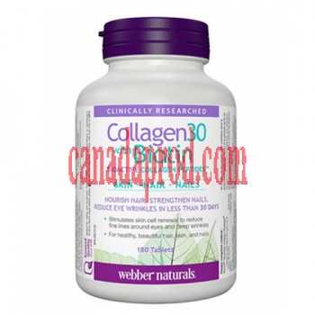 Webber Naturals Collagen 30 with Biotin 180 tablets