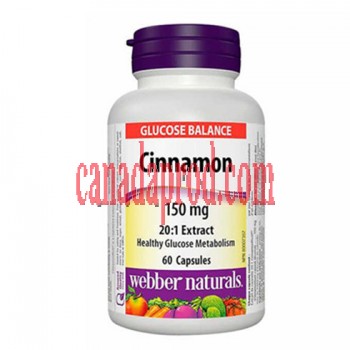 webber naturals Cinnamon Extract 150mg 60caps