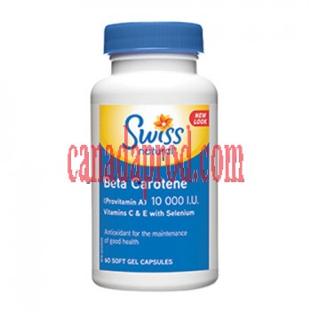 Swissnatural Beta Carotene 10000 I.U. Vitamins C & E with Selenium 60capsules