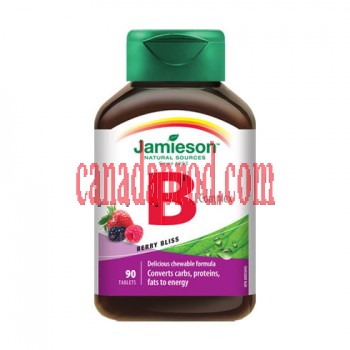 Jamieson Chewable Vitamin B complex berry bliss 90tablets