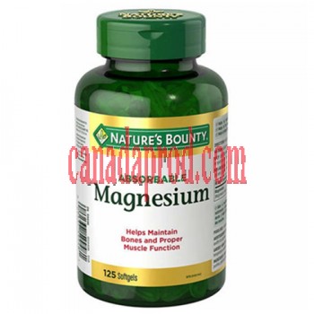 Nature's Bounty Magnesium 400mg 125 Softgels