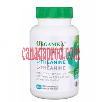 Organika L-Theanine 225 mg Vegetarian Capsules 90count