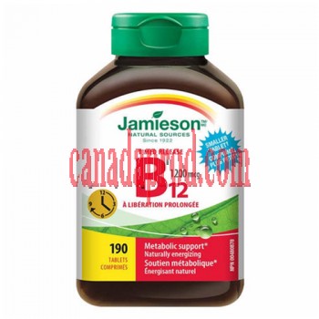 Jamieson Timed Release Vitamin B12 1200 mcg 190 tablets