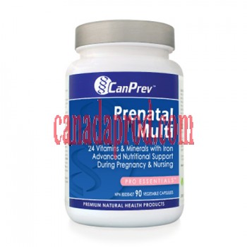 CanPrev Prenatal Multi 90vegetable capsules.