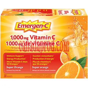 Emergen-C 1000mg Vitamin C Super Orange 30sachets