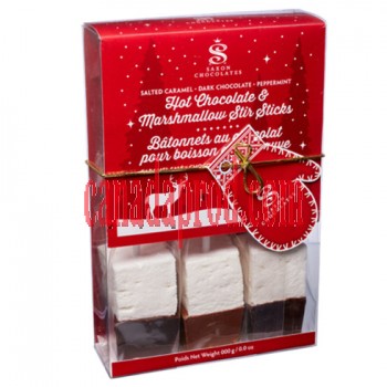 Saxon Hot Chocolate Marshmallow Stir Sticks Gift Box 3pcs 180g
